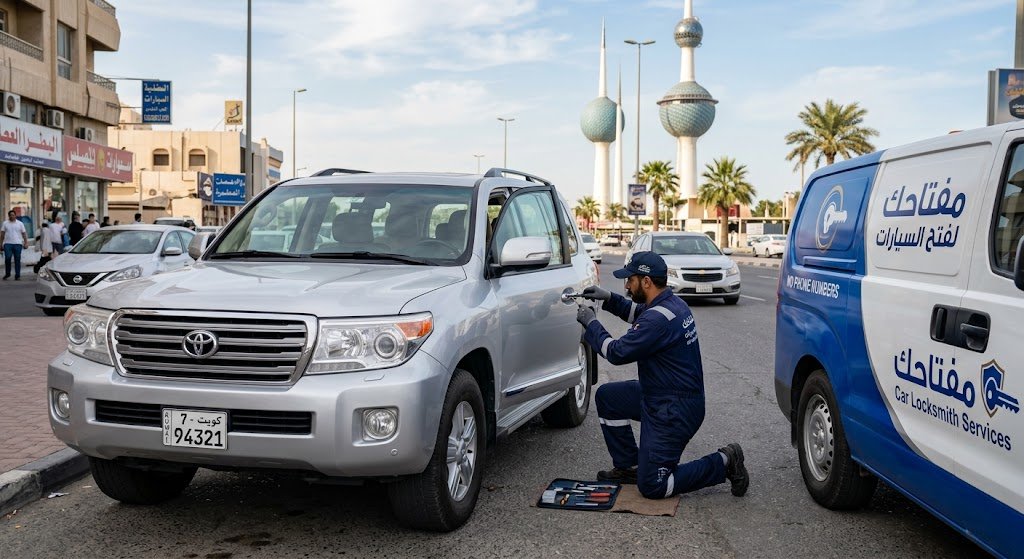 فتح السيارات في جميع مناطق الكويت
